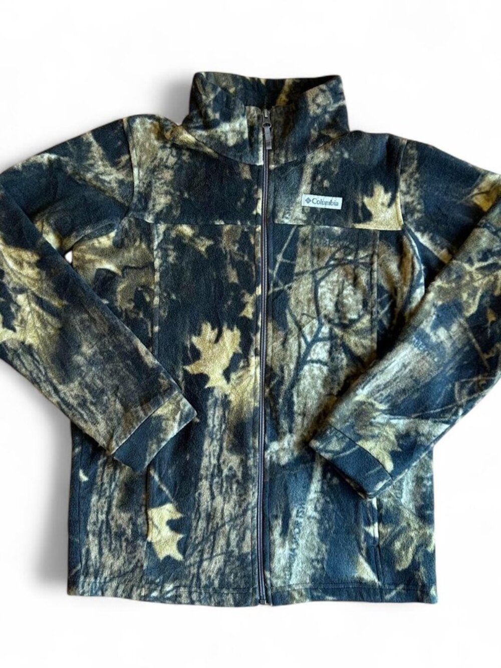 Columbia Camo Fleece Outdoorsy Jacket, "7-16 Zing II", Youth Large